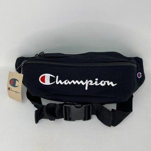 BIG CHAMPION Reverse‎ Weave Crossbody Waist Fanny Pack Script Large Bag